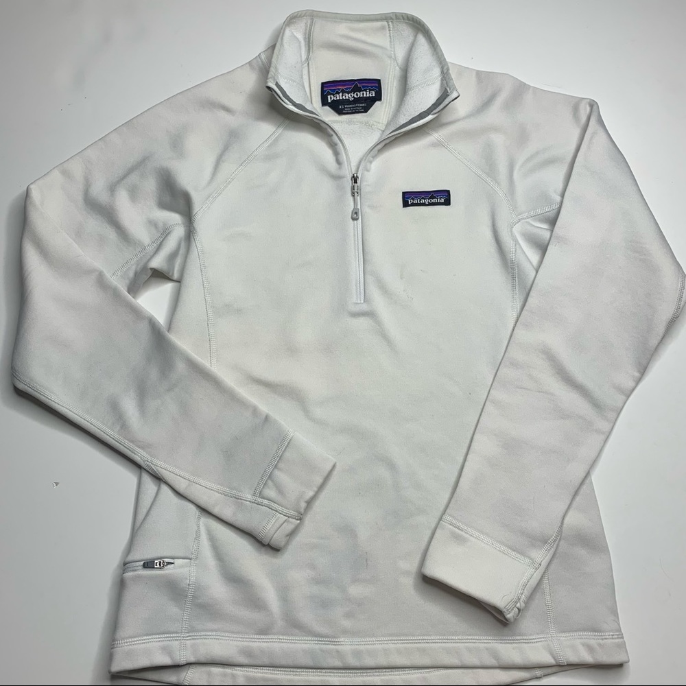 Patagonia Women's Crosstrek 1/4 Zip Pullover Off White Size XS